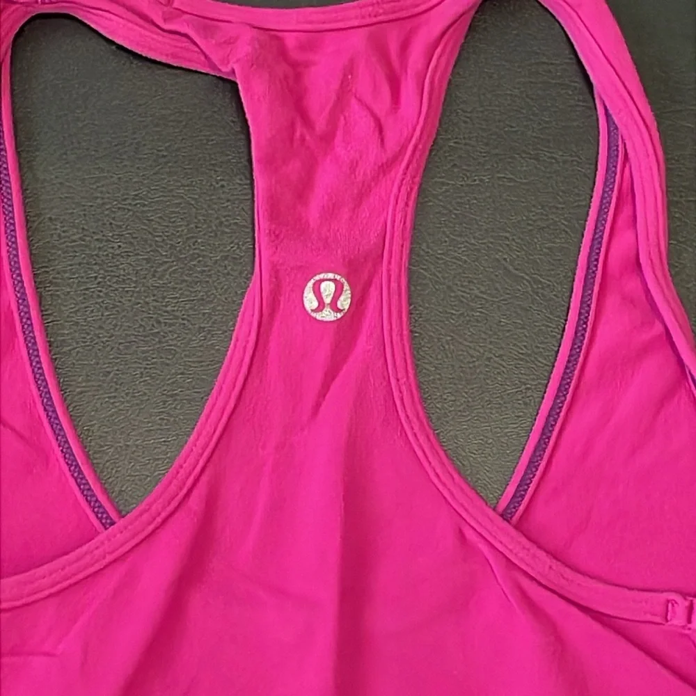 VGC Lululemon Cool Racerback - Raspberry - Approx. Size 2/4 - Picture 3 of 3
